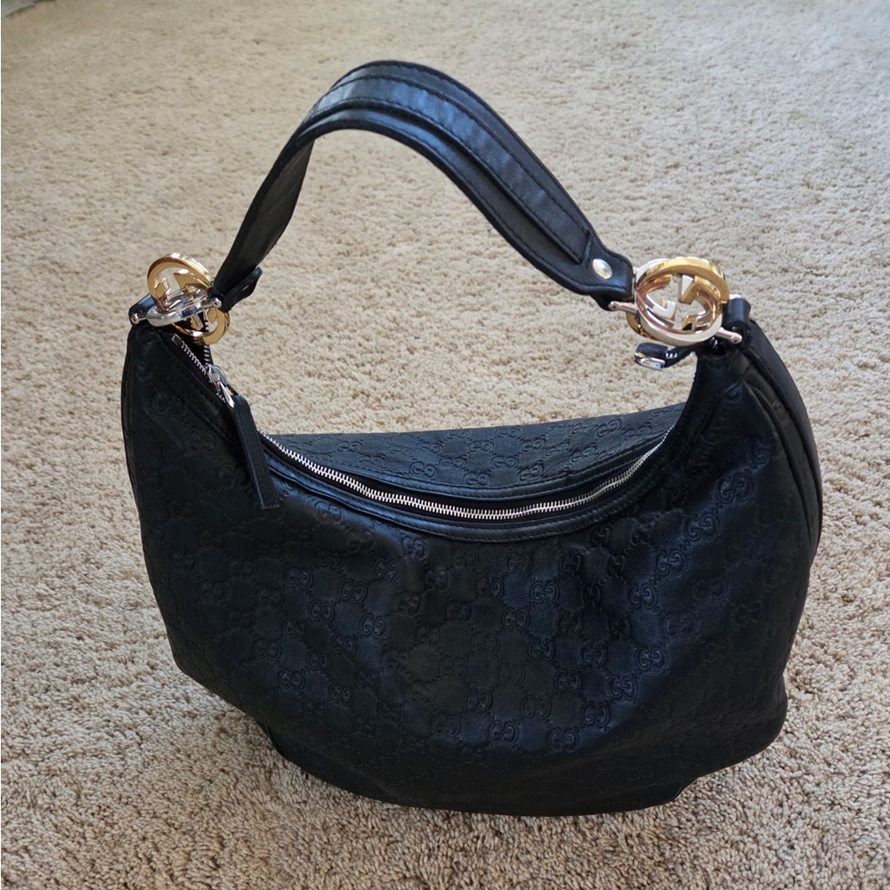 Authentic Gucci Guccissima Leather Hobo Bag and dust bag